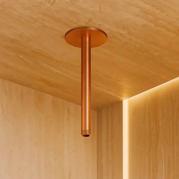 BRACCIO-DOCCIA-SOFFITTO-LEVANTE-LUNGO-ORO-ROSA