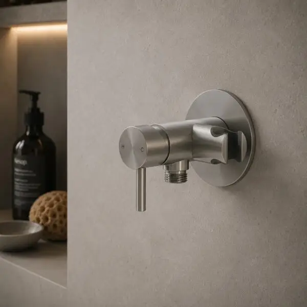 MISCELATORE-MURO-ATTACCO-DOCCINO-LEVANTE-INOX