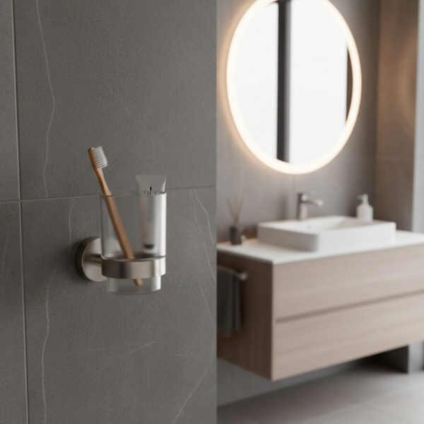 PORTA-BICCHIERE-LEVANTE-SINGOLO-INOX