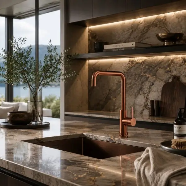 RUBINETTO-LAVELLO-LEVANTE-QUADRO-ORO-ROSA