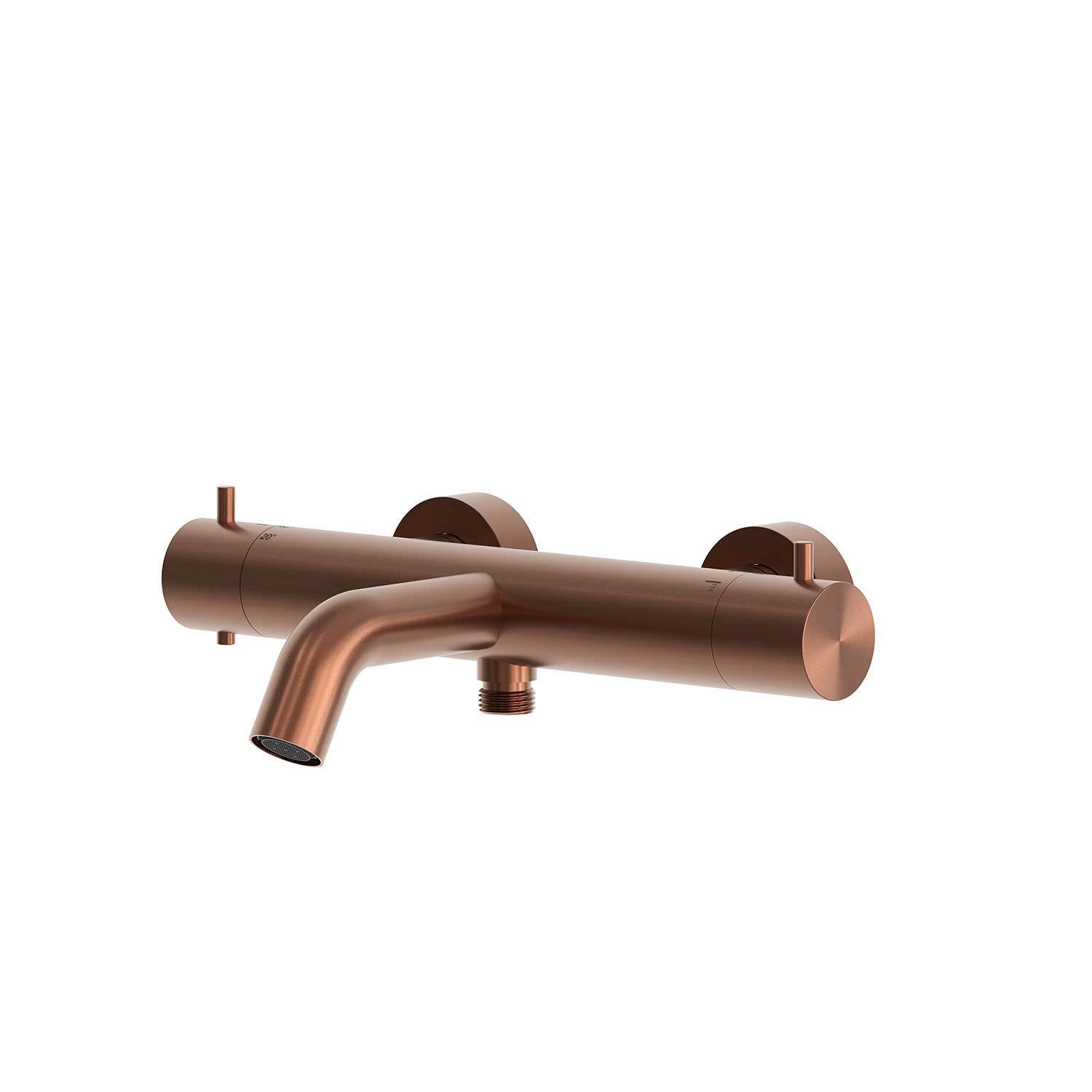 MISCELATORE-MURO-DOCCIA-VASCA-LEVANTE-ORO-ROSA - Imagen 2