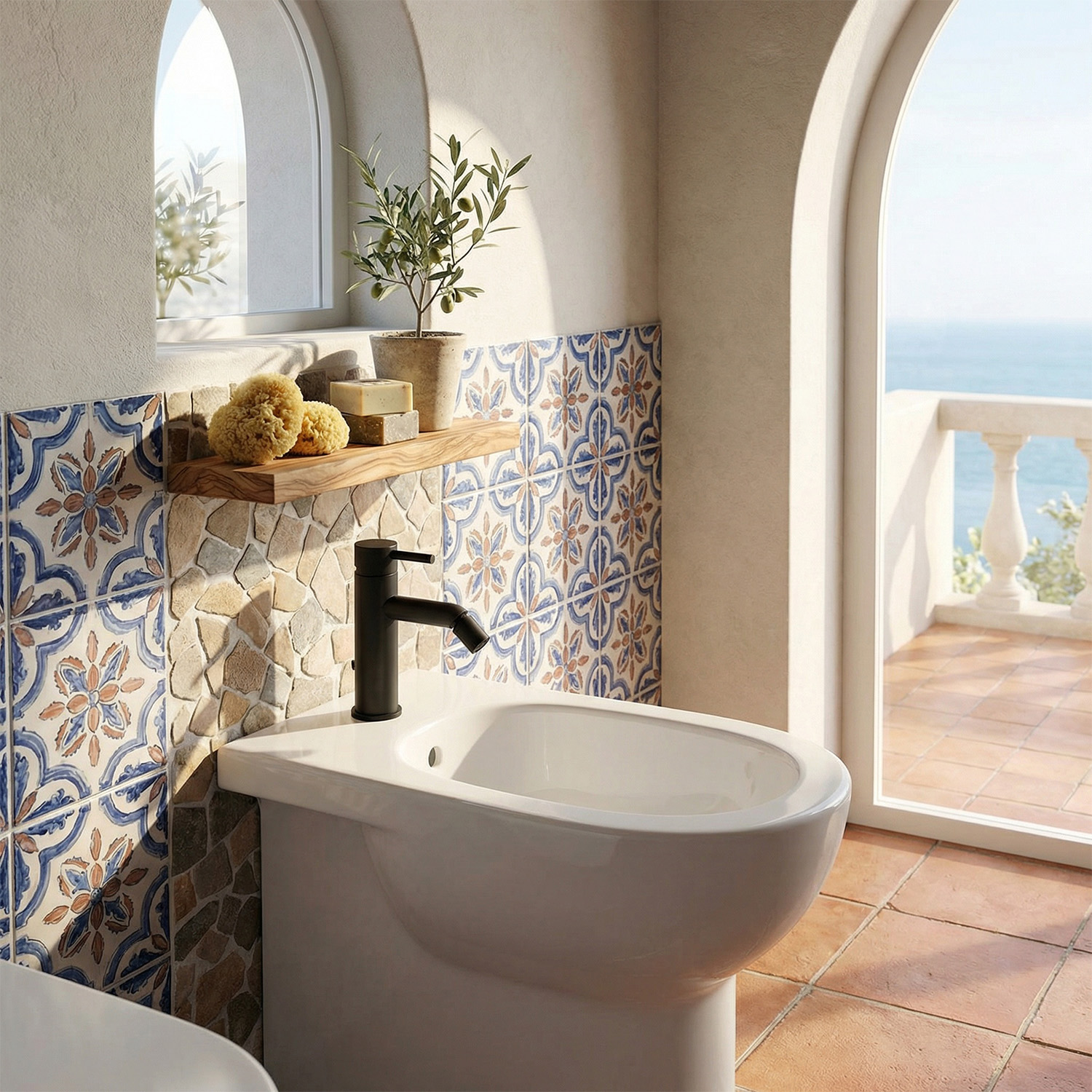 RUBINETTO-BIDET-LEVANTE-NERO