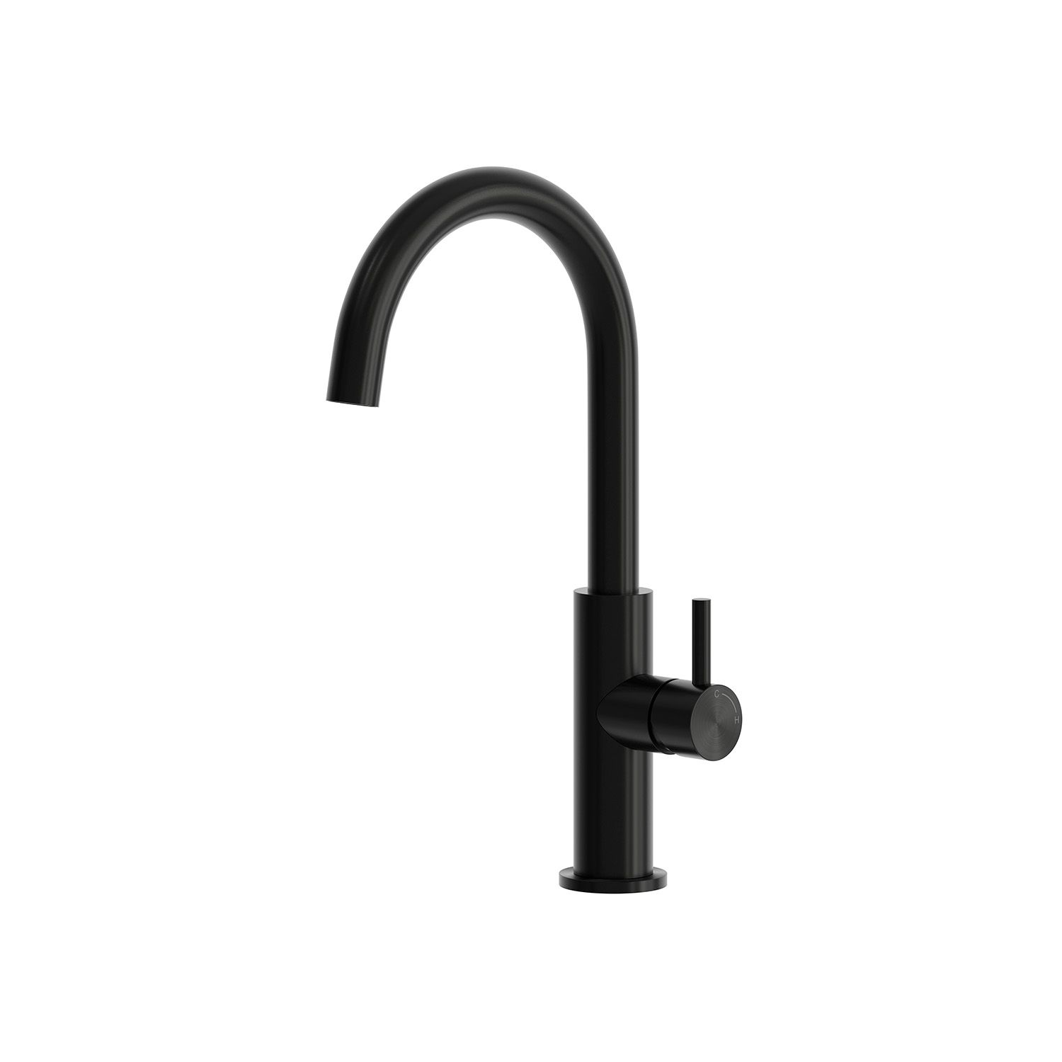 RUBINETTO-LAVELLO-LEVANTE-ALTO-NERO - Imagen 2